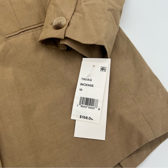 NWT French Connection Alania Double-Breasted Blazer – Size 10 – Incense - Picture 5 of 14
